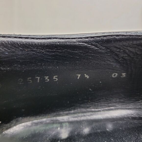 Ermenegildo Zegna Black Leather Tassel Loafers Shoes Made In Italy Size 7.5 US main image 5